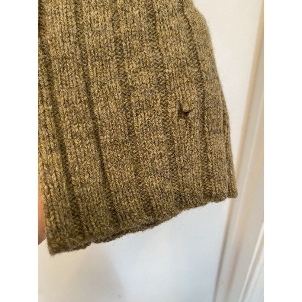 VTG Y2K Gap Men’s 100% Lambs Wool Pullover Ribbed Sweater Knit Green Size XL - Picture 6 of 6